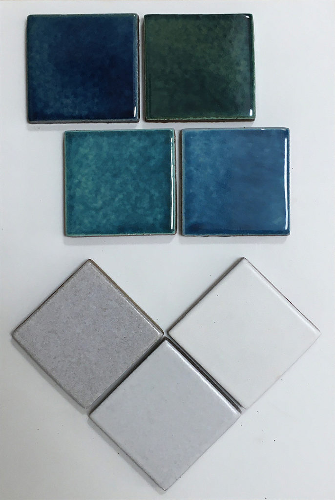 Ungrouted Quick Ship 4 x 4 Sample Board 10 Seneca Tiles