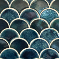 4" Fan Blue Lagoon