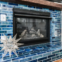 Blue Lagoon Fireplace