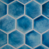 4" Hex Coastal Blue