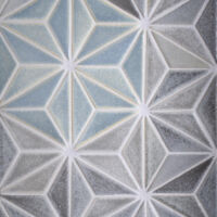 SenecaSatins star pattern Graphite and Titanium with Chambray insert