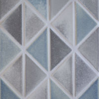 4" Triangles Chambray, Titanium, Graphite