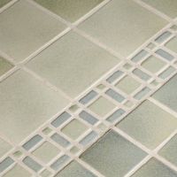 6x6 Aloe with Aloe and Chambray border