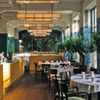 Café Stamba in Stamba Hotel table view